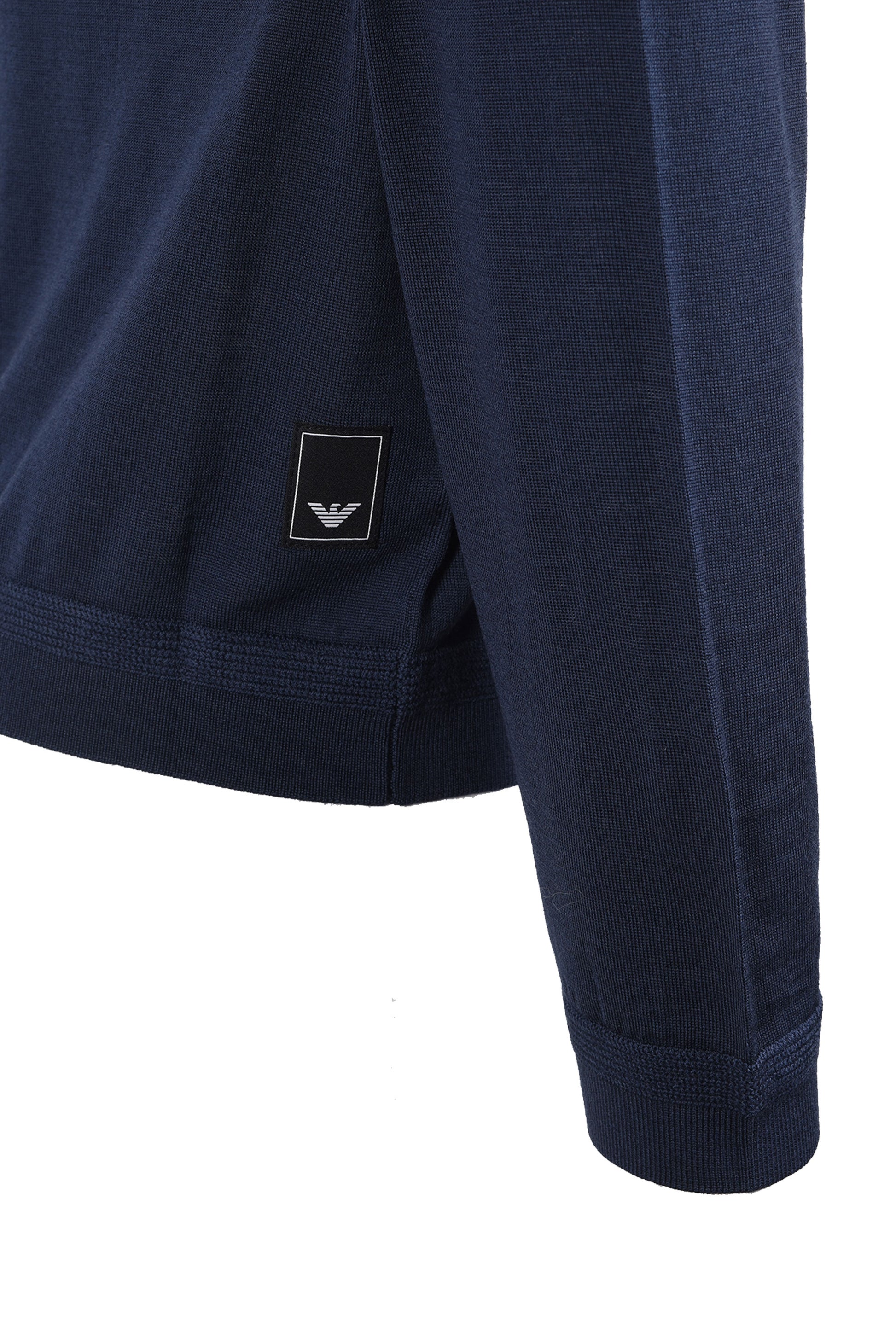 EMPORIO ARMANI ESSENTIAL POLO SWEATSHIRT PERSIAN BLUE Emporio Armani Michael Stewart Menswear  Sweatshirts & Hoodies