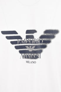 EMPORIO ARMANI GRAPHIC T-SHIRT WHITE Emporio Armani Michael Stewart Menswear  T-Shirts