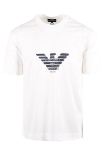 EMPORIO ARMANI GRAPHIC T-SHIRT WHITE Emporio Armani Michael Stewart Menswear  T-Shirts