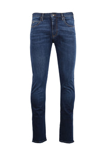 EMPORIO ARMANI J45 REGULAR FIT JEANS MEDIUM BLUE Emporio Armani Michael Stewart Menswear  Jeans