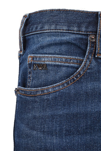 EMPORIO ARMANI J45 REGULAR FIT JEANS MEDIUM BLUE Emporio Armani Michael Stewart Menswear  Jeans
