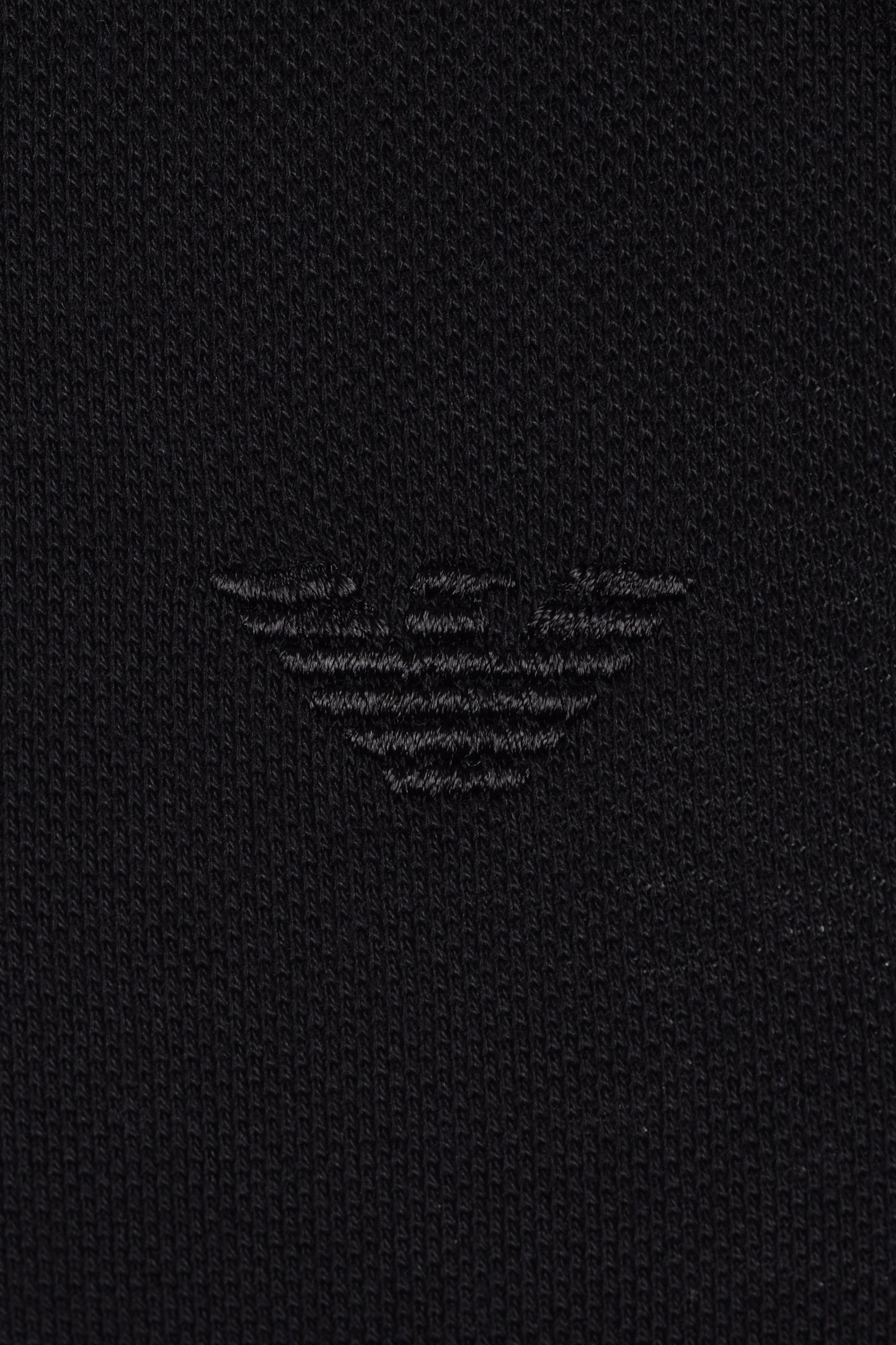 EMPORIO ARMANI PIQUE POLO BLACK Emporio Armani Michael Stewart Menswear  Polo Shirts