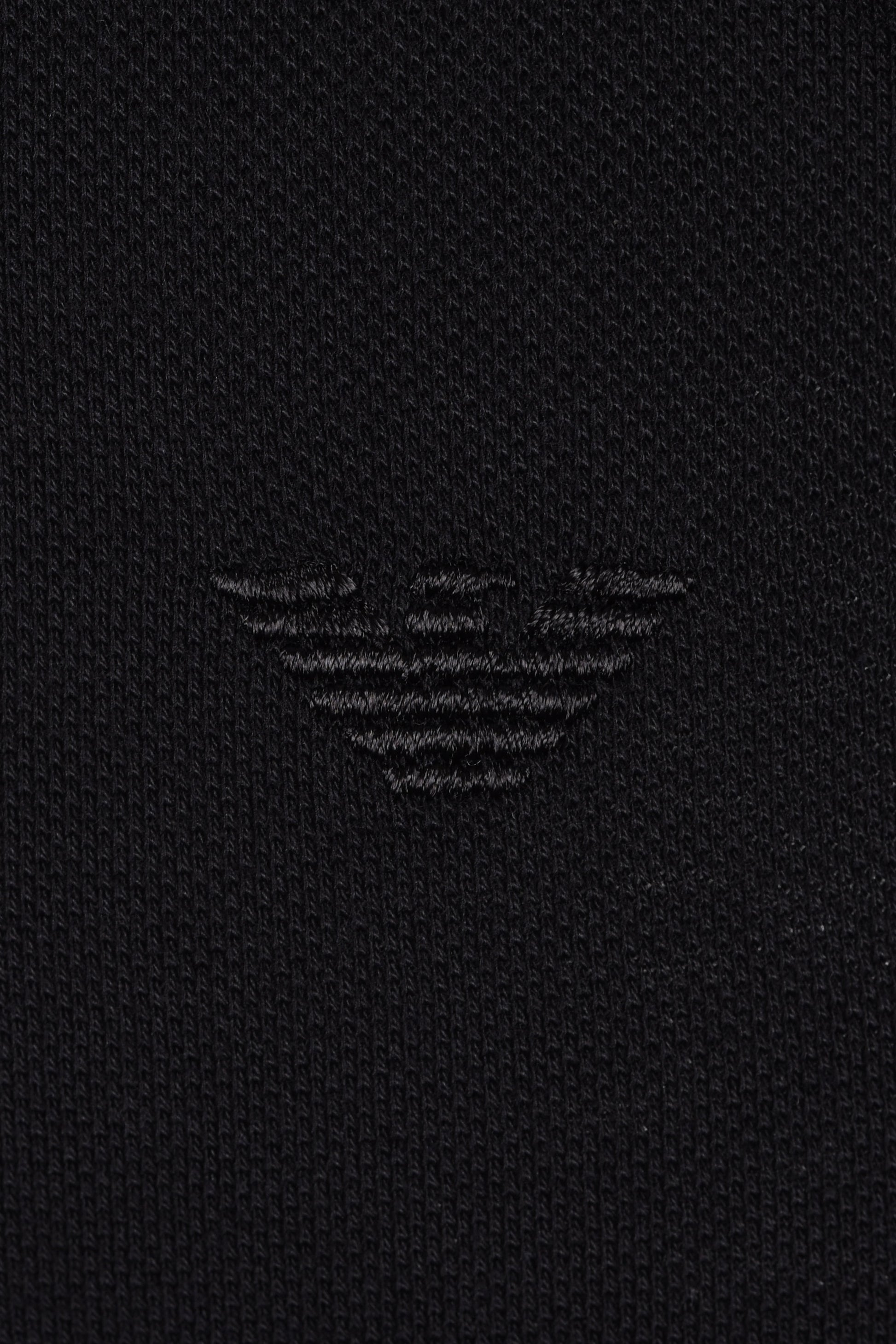 EMPORIO ARMANI PIQUE POLO BLACK Emporio Armani Michael Stewart Menswear  Polo Shirts