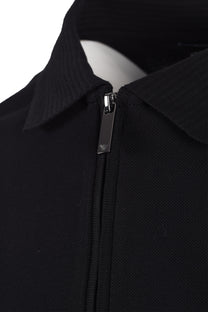 EMPORIO ARMANI PIQUE POLO BLACK Emporio Armani Michael Stewart Menswear  Polo Shirts