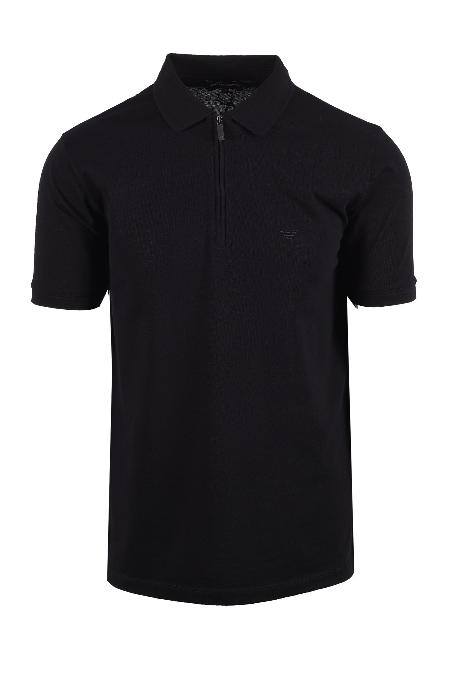 EMPORIO ARMANI PIQUE POLO BLACK Emporio Armani Michael Stewart Menswear  Polo Shirts