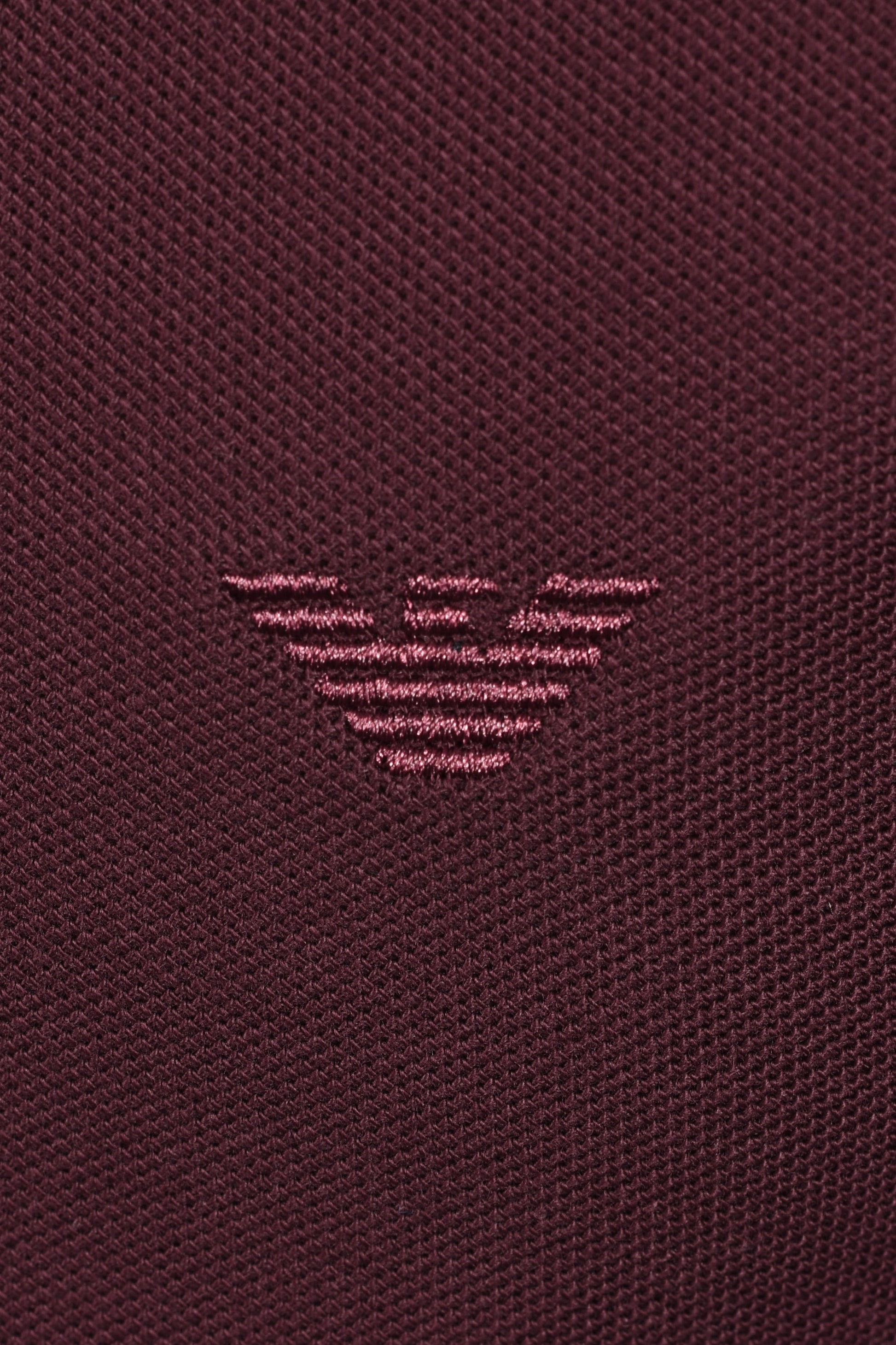 EMPORIO ARMANI POLO SHIRT BURGUNDY Emporio Armani Michael Stewart Menswear  Polo Shirts