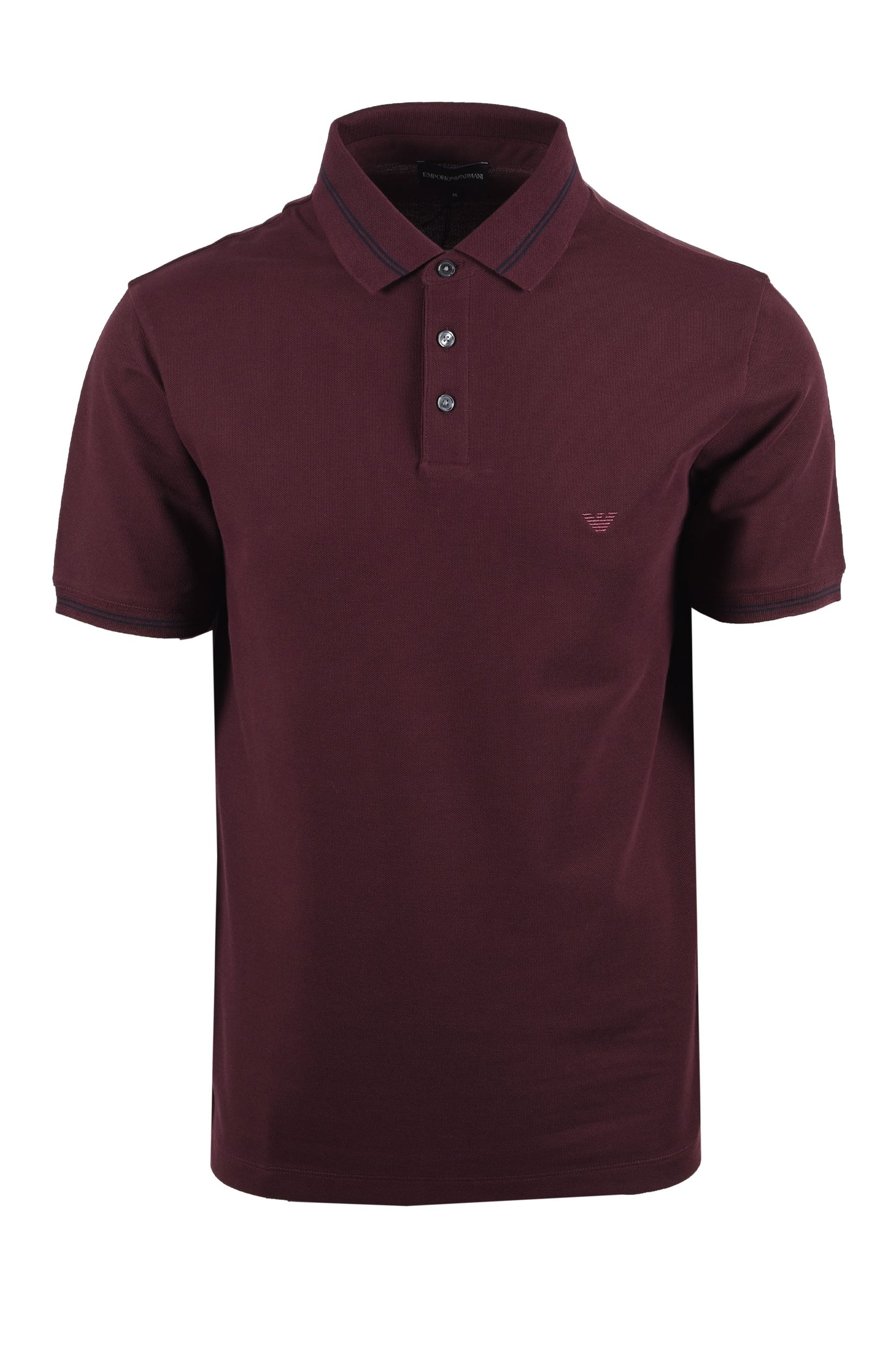 EMPORIO ARMANI POLO SHIRT BURGUNDY Emporio Armani Michael Stewart Menswear  Polo Shirts