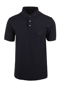 EMPORIO ARMANI POLO SHIRT NAVY Emporio Armani Michael Stewart Menswear  Polo Shirts