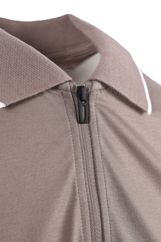 EMPORIO ARMANI TRAVEL ESSENTIAL POLO BEIGE Emporio Armani Michael Stewart Menswear  Polo Shirts