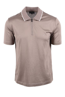 EMPORIO ARMANI TRAVEL ESSENTIAL POLO BEIGE Emporio Armani Michael Stewart Menswear  Polo Shirts