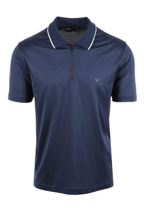 EMPORIO ARMANI TRAVEL ESSENTIAL POLO NAVY Emporio Armani Michael Stewart Menswear  Polo Shirts