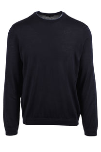 EMPORIO ARMANI TRAVEL ESSENTIAL SWEATSHIRT NAVY Emporio Armani Michael Stewart Menswear  Sweatshirts & Hoodies
