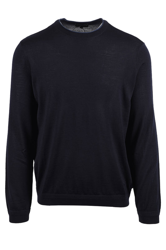 EMPORIO ARMANI TRAVEL ESSENTIAL SWEATSHIRT NAVY Emporio Armani Michael Stewart Menswear  Sweatshirts & Hoodies