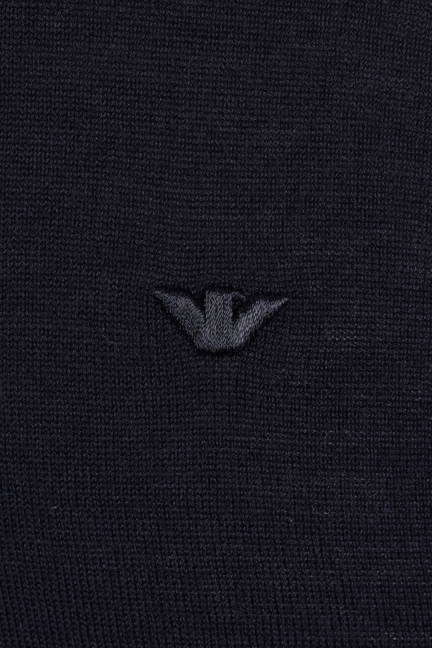 EMPORIO ARMANI ZIP KNITTED POLO NAVY Emporio Armani Michael Stewart Menswear  Polo Shirts