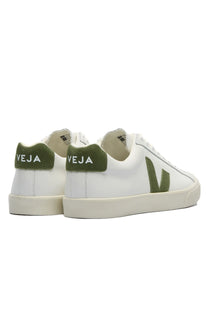 VEJA ESPLAR LOGO LEATHER TRAINER EXTRA-WHITE_KIWI Veja