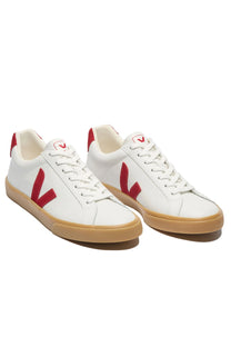 VEJA ESPLAR LOGO LEATHER TRAINER WHITE_PEPPER_NATURAL Veja