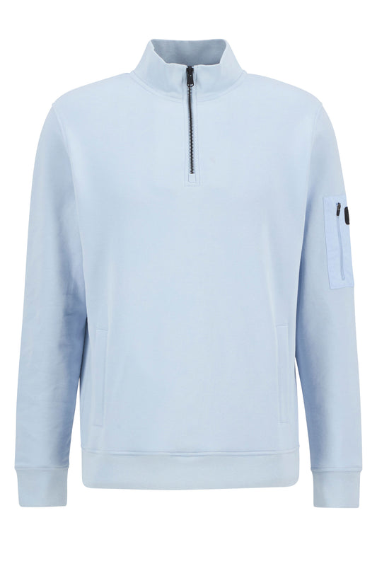 BARBOUR INTERNATIONAL EWAN FUNNEL NECK SWEATSHIRT HERITAGE BLUE