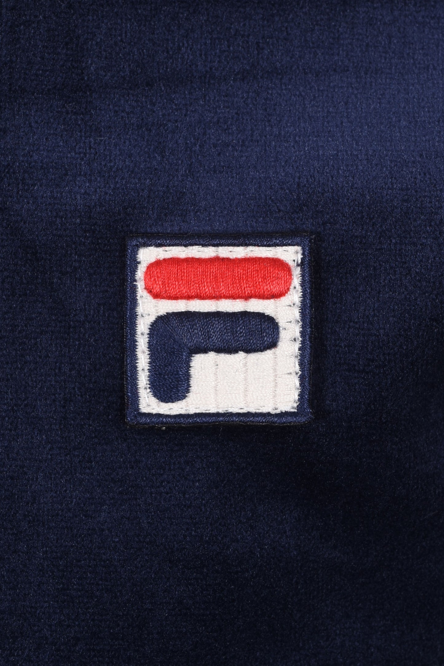 FILA BASILIO TIPPED VELOUR T-SHIRT FILA NAVY/GARDENIA