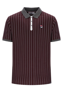 FILA CLASSIC BB1 STRIPED POLO FUDGE/GUNMETAL/WHITE