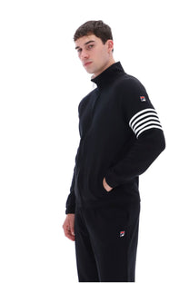FILA PATRICE CUT AND SEW TRACK JACKET BLACK/WHITE Fila Vintage Michael Stewart Menswear  Track Top
