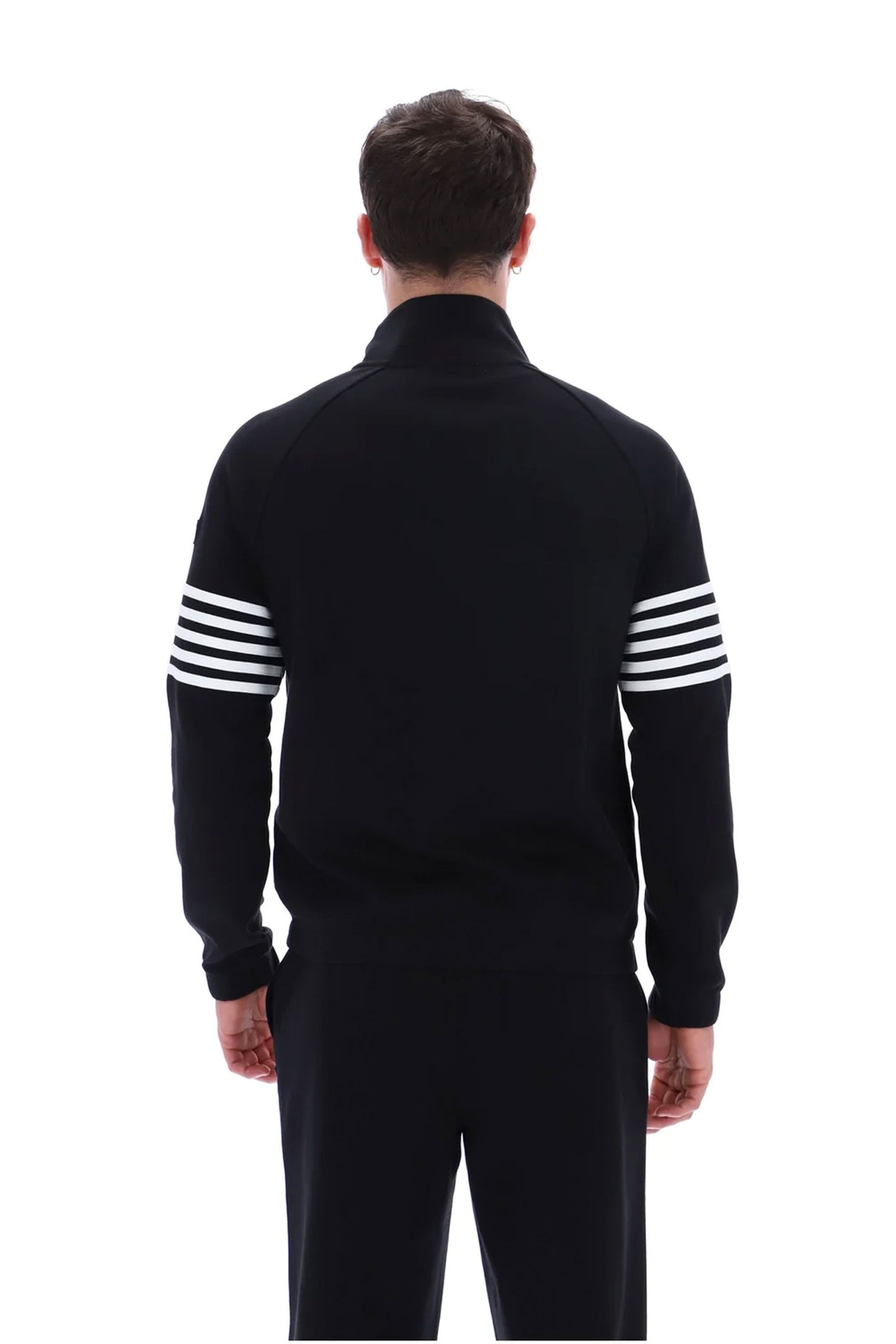 FILA PATRICE CUT AND SEW TRACK JACKET BLACK/WHITE Fila Vintage Michael Stewart Menswear  Track Top