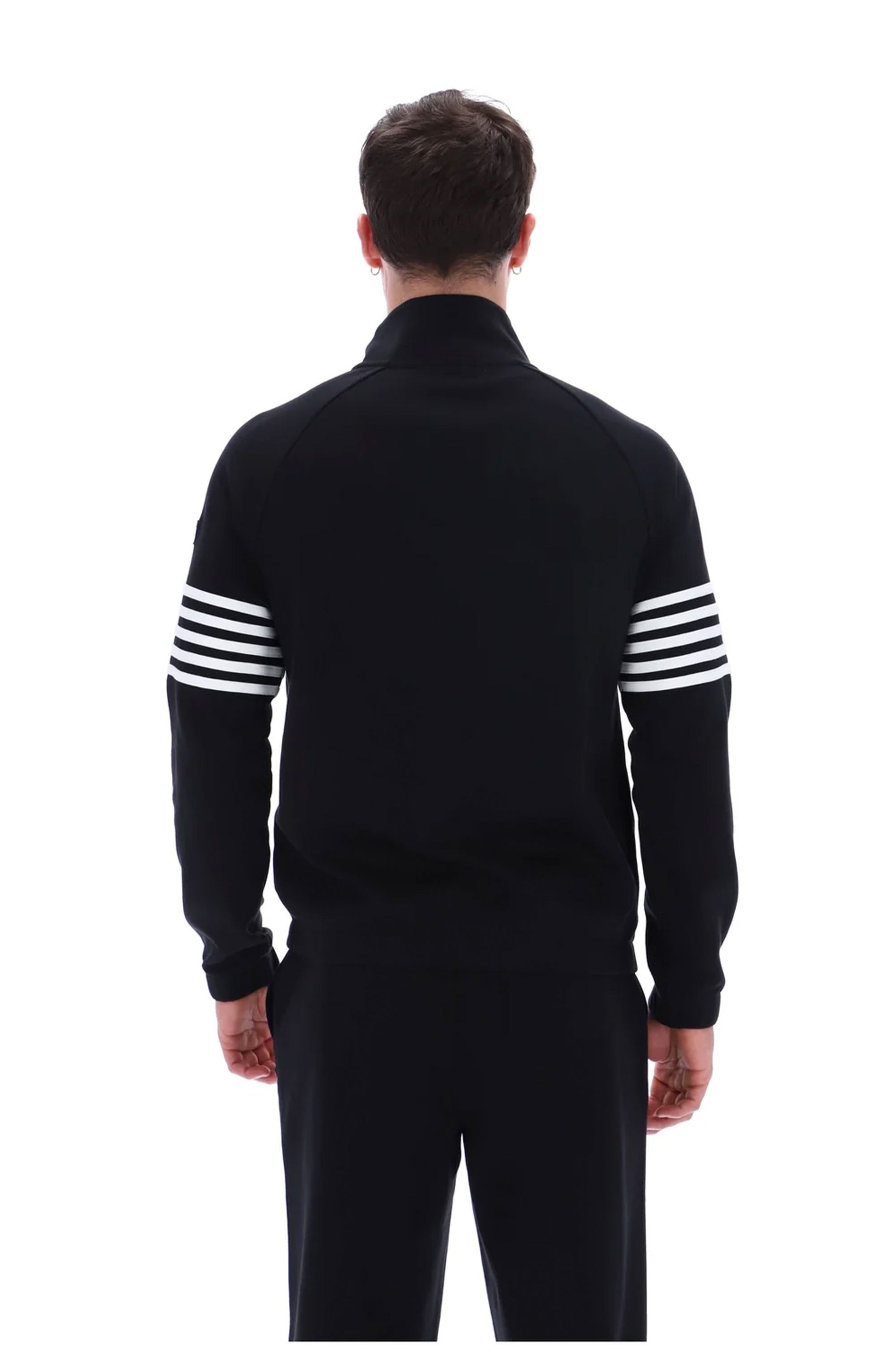 FILA PATRICE CUT AND SEW TRACK JACKET BLACK/WHITE Fila Vintage Michael Stewart Menswear  Track Top