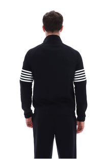 FILA PATRICE CUT AND SEW TRACK JACKET BLACK/WHITE Fila Vintage Michael Stewart Menswear  Track Top