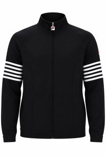 FILA PATRICE CUT AND SEW TRACK JACKET BLACK/WHITE Fila Vintage Michael Stewart Menswear  Track Top