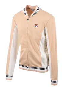 Full length picture of a Fila Settanta track jacket, retro inspired jacket with the Fila logo on the chest.
