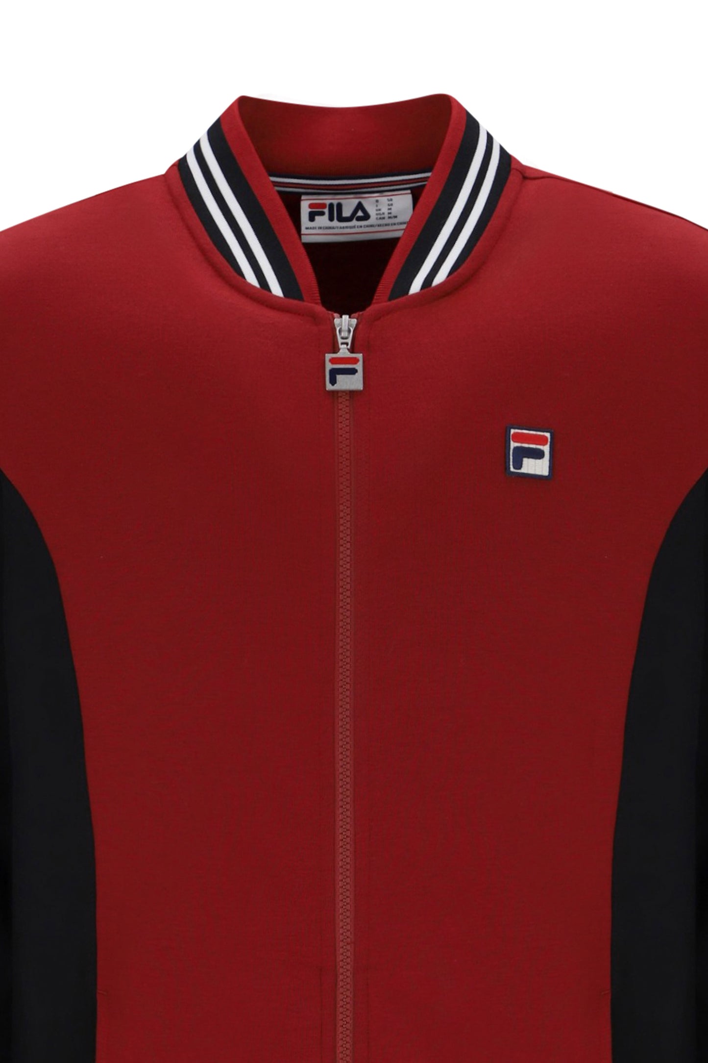 FILA SETTANTA TRACK JACKET SUN DRIED TOMATO /BLACK/WHITE Fila Vintage Michael Stewart Menswear  Tracksuit