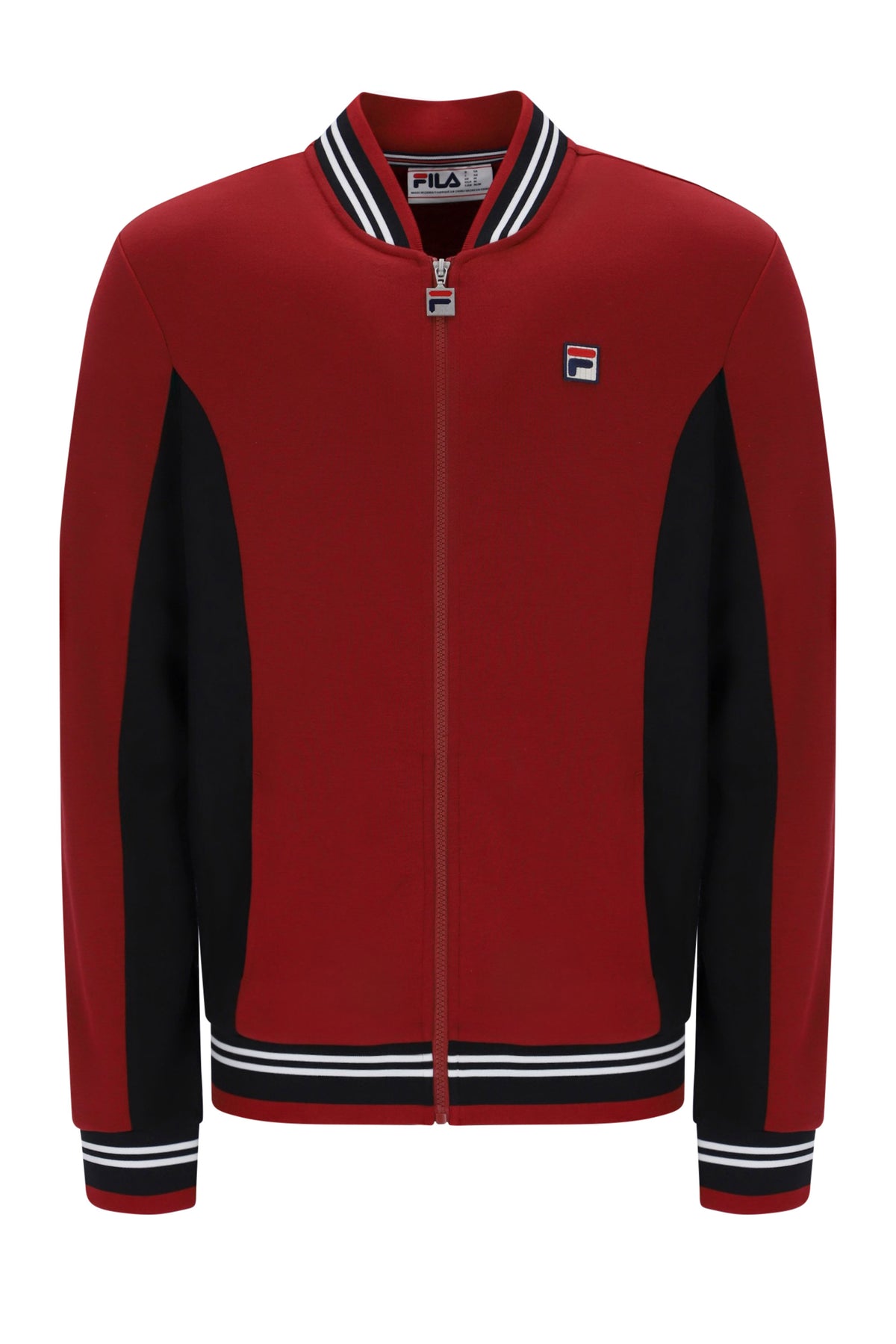 FILA SETTANTA TRACK JACKET SUN DRIED TOMATO /BLACK/WHITE Fila Vintage Michael Stewart Menswear  Tracksuit