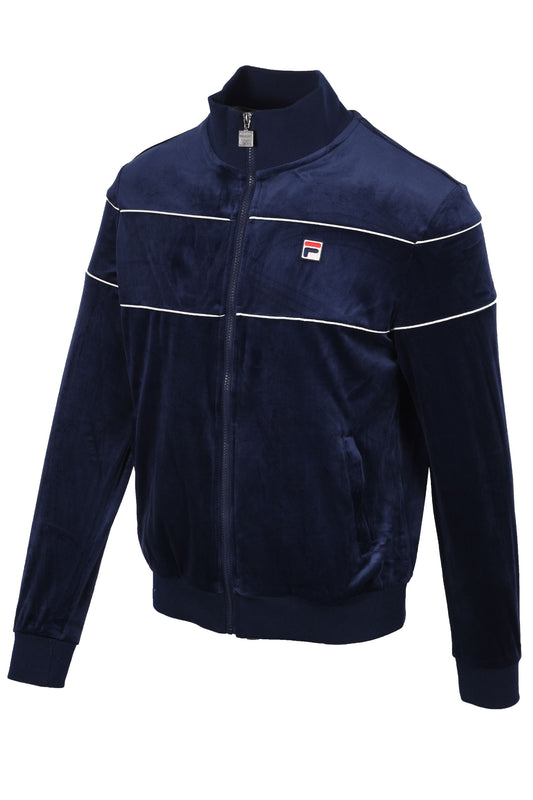 FILA VITTORIO VELOUR TRACK TOP FILA NAVY/GARDENIA