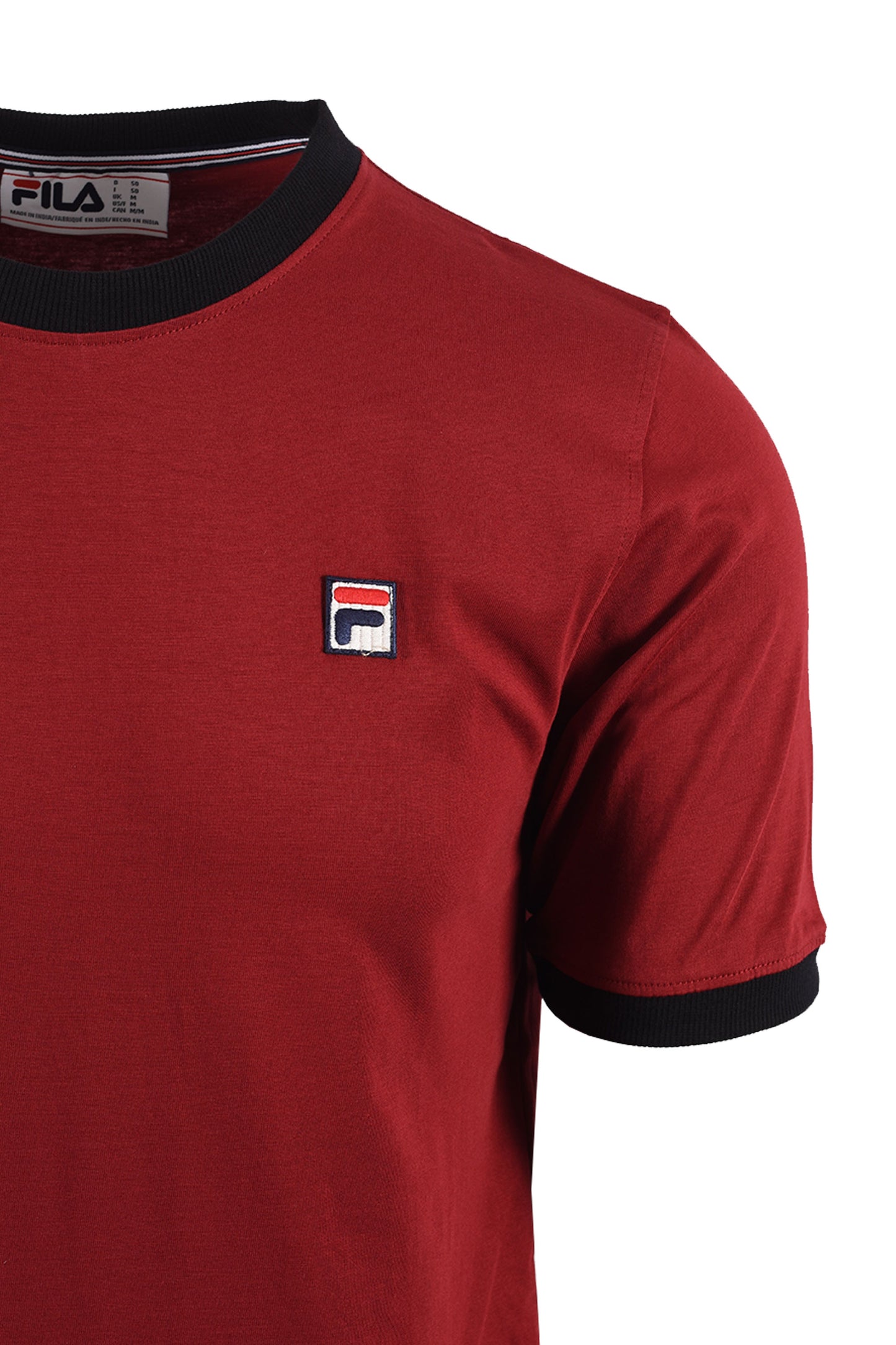 Fila Vintage FILA MARCONI ESSENTIAL RINGER T-SHIRT SUNDRIED TOMATO/ BLACK Fila Vintage Michael Stewart Menswear  T-Shirts