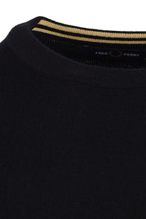 FRED PERRY CLASSIC CREW NECK KNITWEAR BLACK