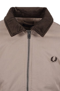 FRED PERRY COTTON CABAN JACKET WARM OAT Fred Perry
