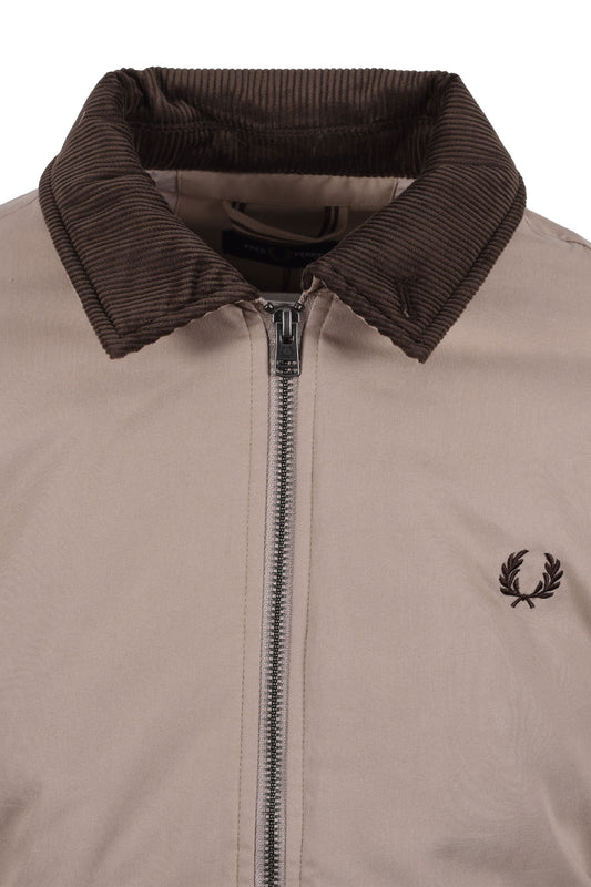 FRED PERRY COTTON CABAN JACKET WARM OAT