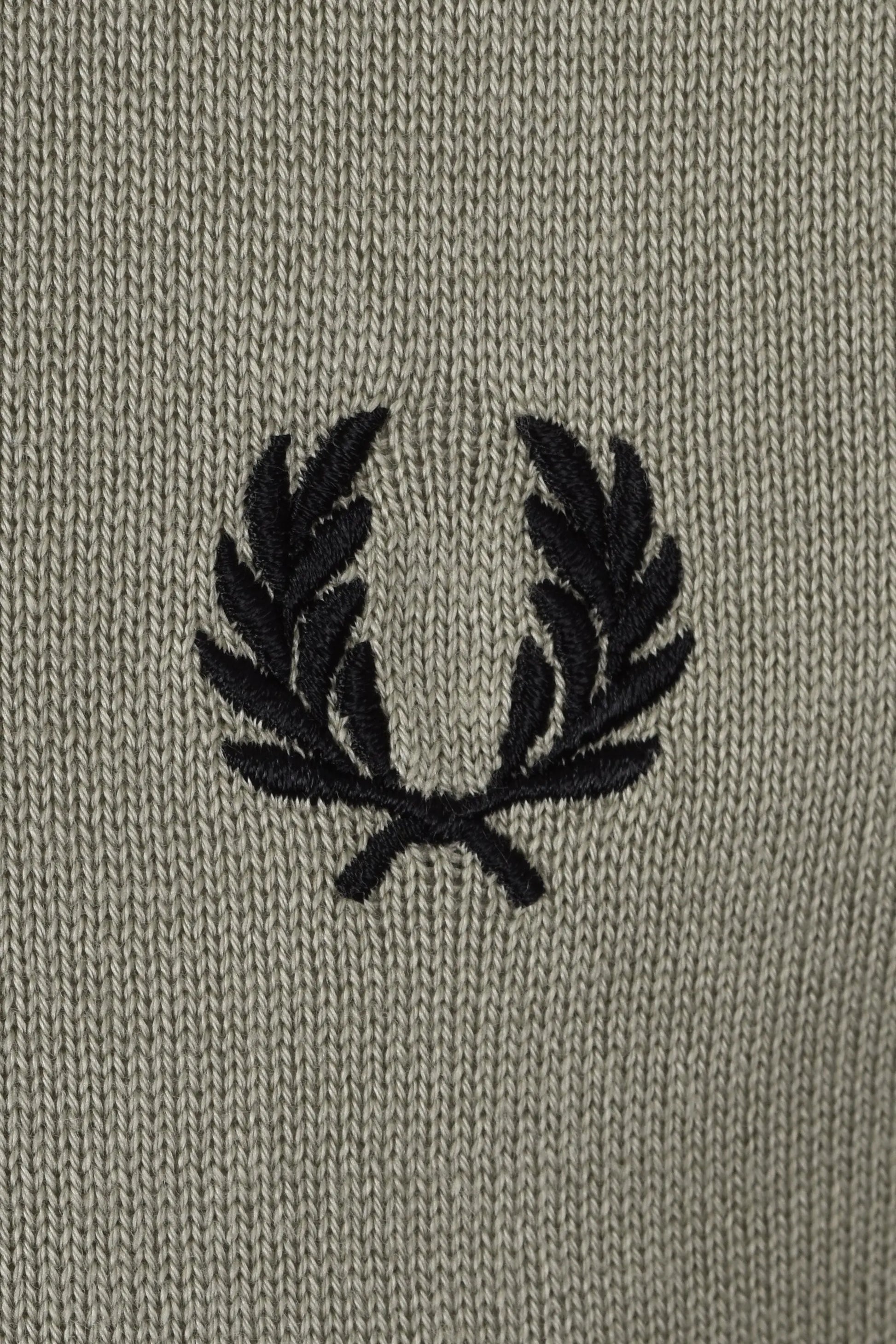 FRED PERRY COTTON KNITTED SHIRT SEAGRASS Fred Perry