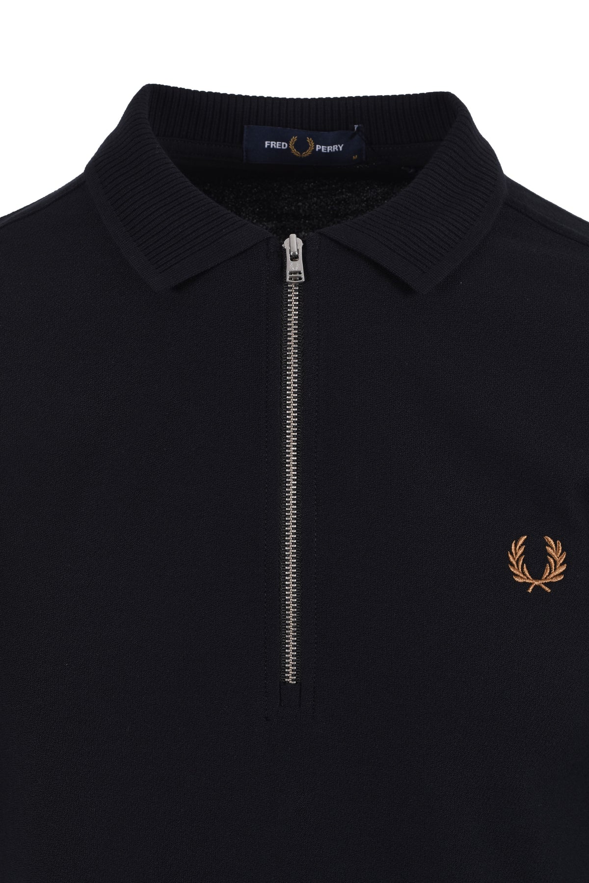FRED PERRY CREPE PIQUE POLO SHIRT BLACK Fred Perry Michael Stewart Menswear  Polo Shirts