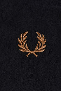 FRED PERRY CREPE PIQUE POLO SHIRT BLACK Fred Perry Michael Stewart Menswear  Polo Shirts