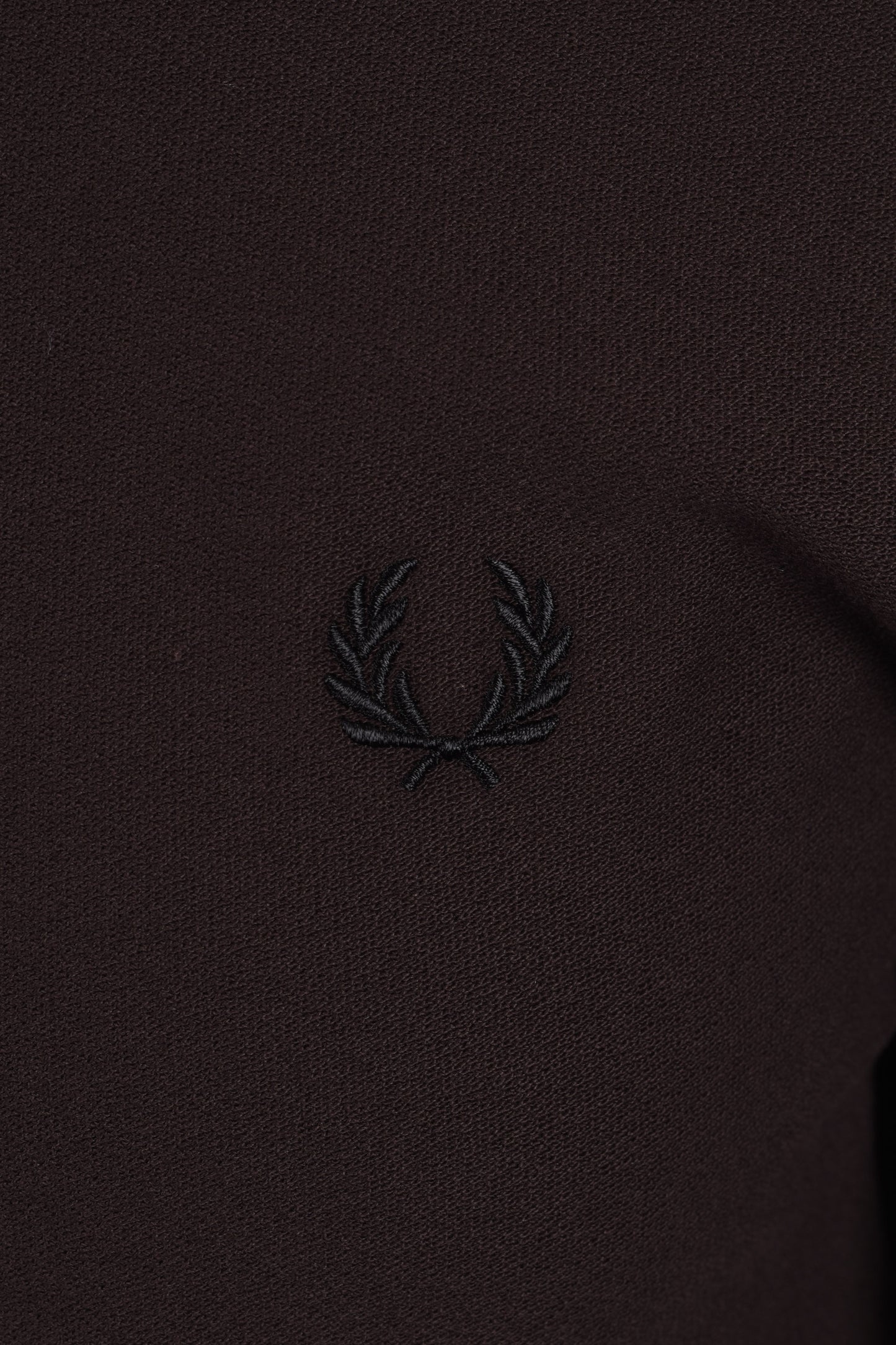 FRED PERRY CREPE PIQUE POLO SHIRT RICH BROWN Fred Perry Michael Stewart Menswear  Polo Shirts