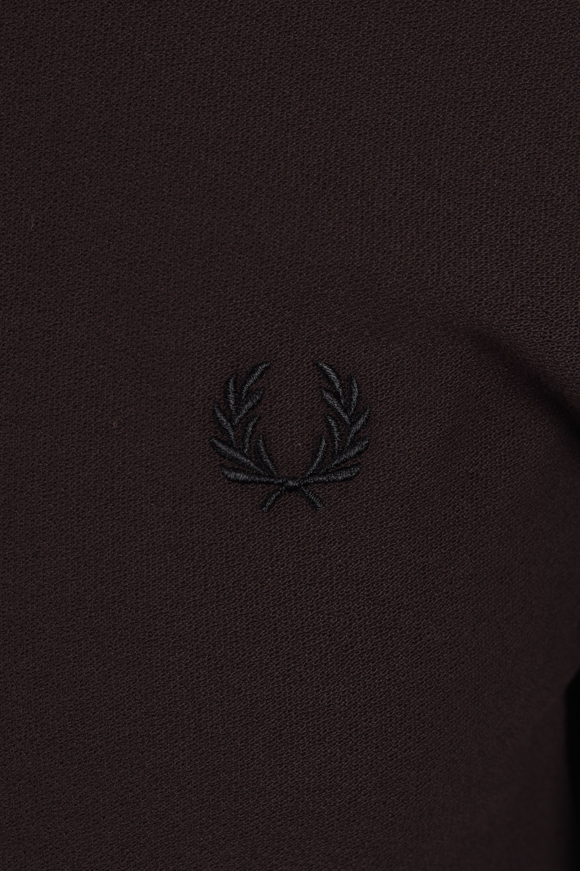 FRED PERRY CREPE PIQUE POLO SHIRT RICH BROWN Fred Perry Michael Stewart Menswear  Polo Shirts