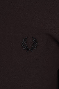 FRED PERRY CREPE PIQUE POLO SHIRT RICH BROWN Fred Perry Michael Stewart Menswear  Polo Shirts