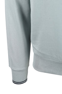 FRED PERRY CREW NECK SWEATSHIRT silver blue/dark airforce Fred Perry Michael Stewart Menswear  Knitwear