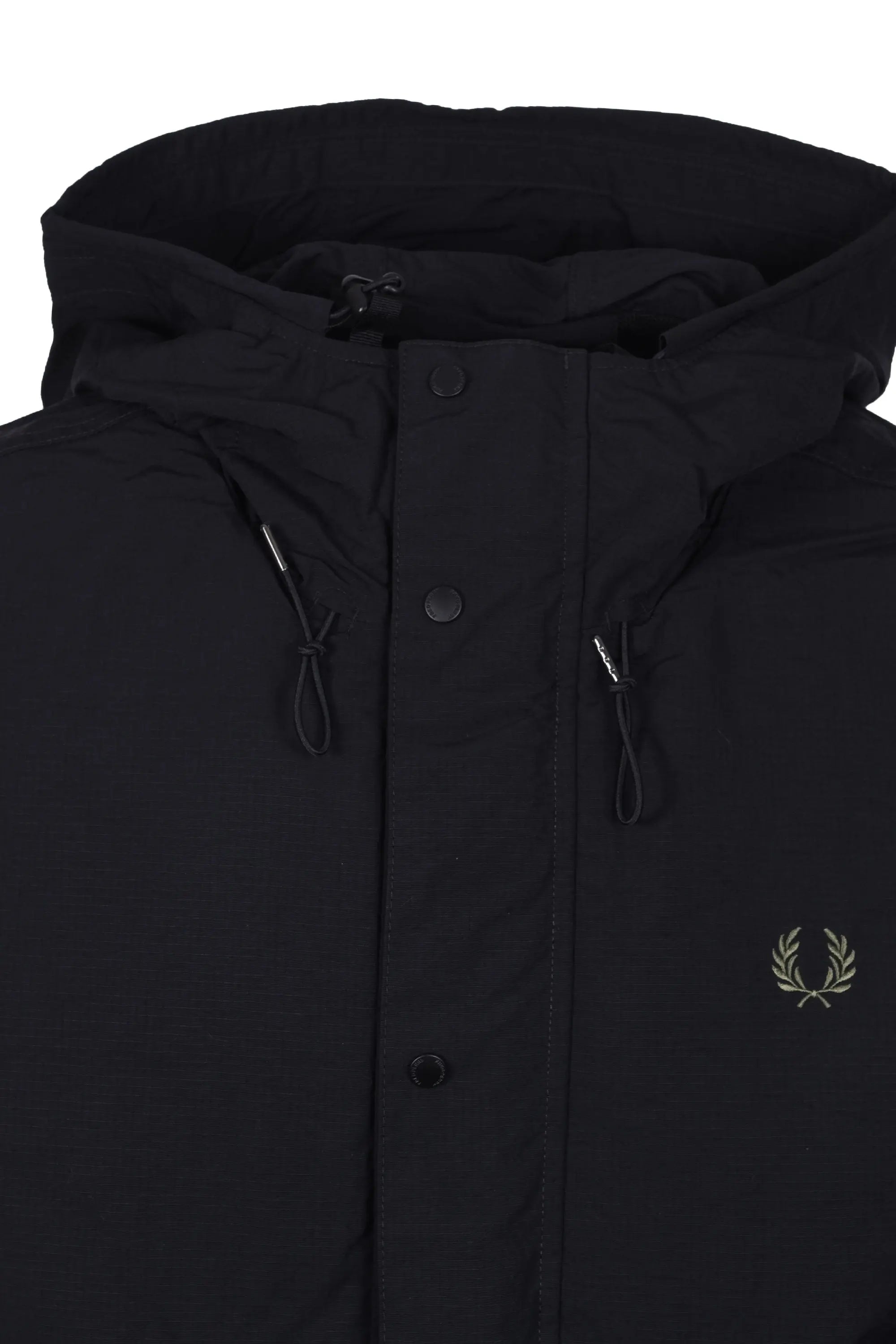 FRED PERRY CROPPED RIPSTOP PARKA BLACK – Michael Stewart