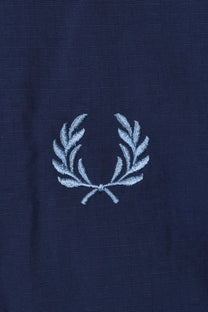 FRED PERRY CROPPED RIPSTOP PARKA TENNIS BLUE Fred Perry