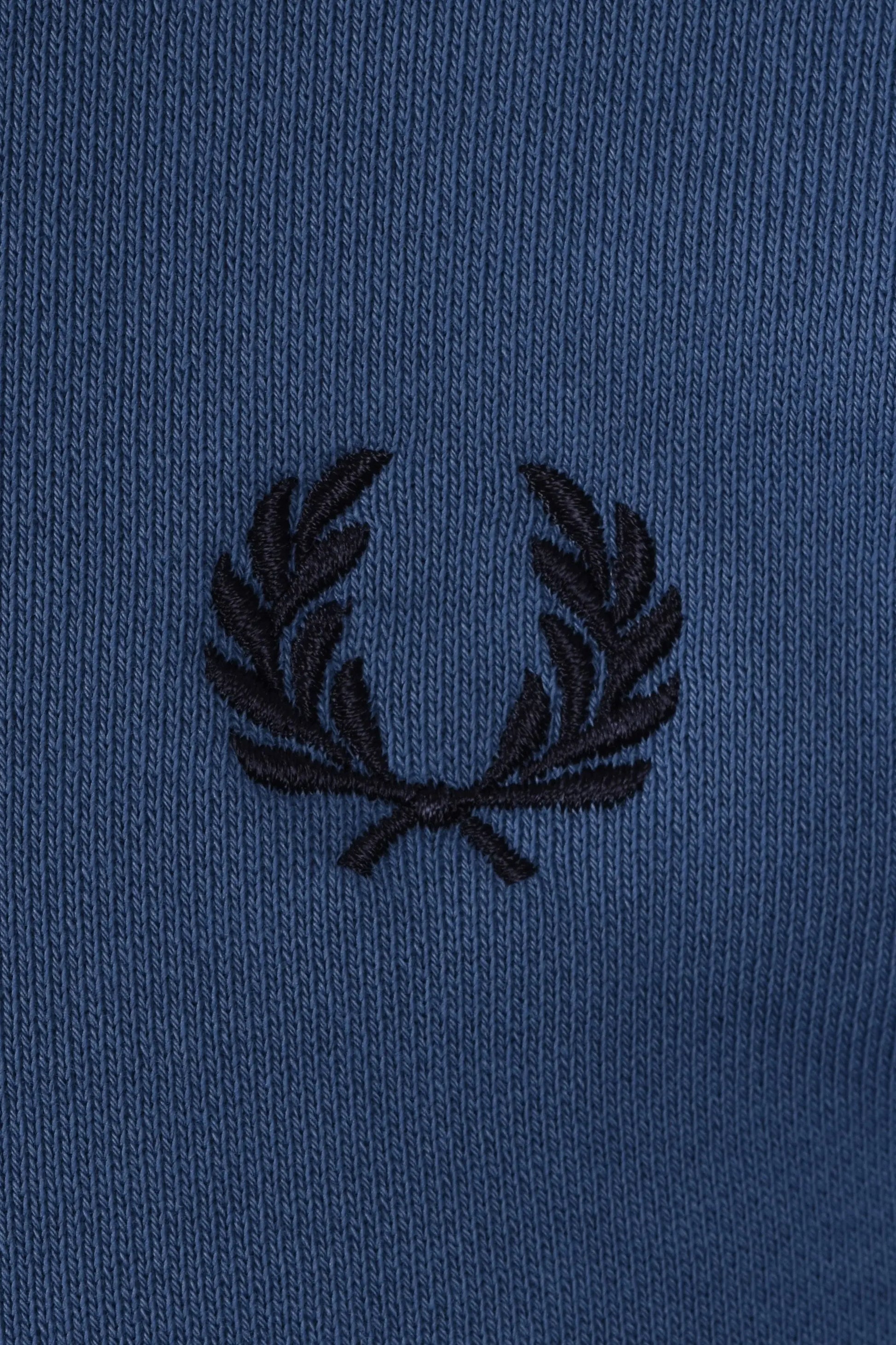 FRED PERRY HALF ZIP SWEATSHIRT ACE BLUE/WHITE/TENNIS BLUE Fred Perry