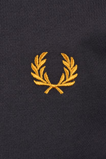 FRED PERRY HALF ZIP SWEATSHIRT ANCHOR GREY/GOLDEN Fred Perry Michael Stewart Menswear  Sweatshirts & Hoodies