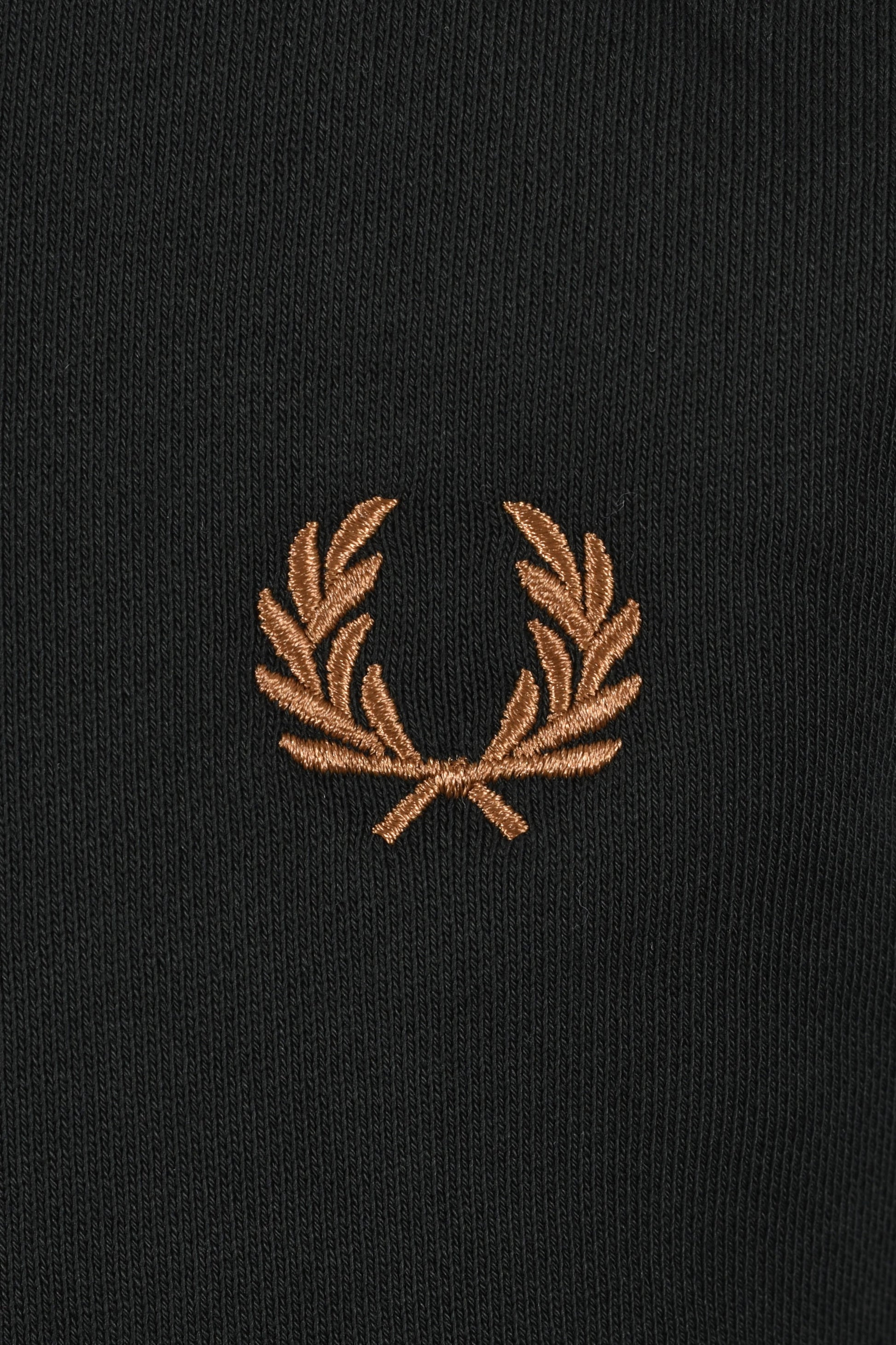 FRED PERRY HALF ZIP SWEATSHIRT NIGHT GREEN/ DUSKY BLUE/ DARK Fred Perry Michael Stewart Menswear  Sweatshirts & Hoodies