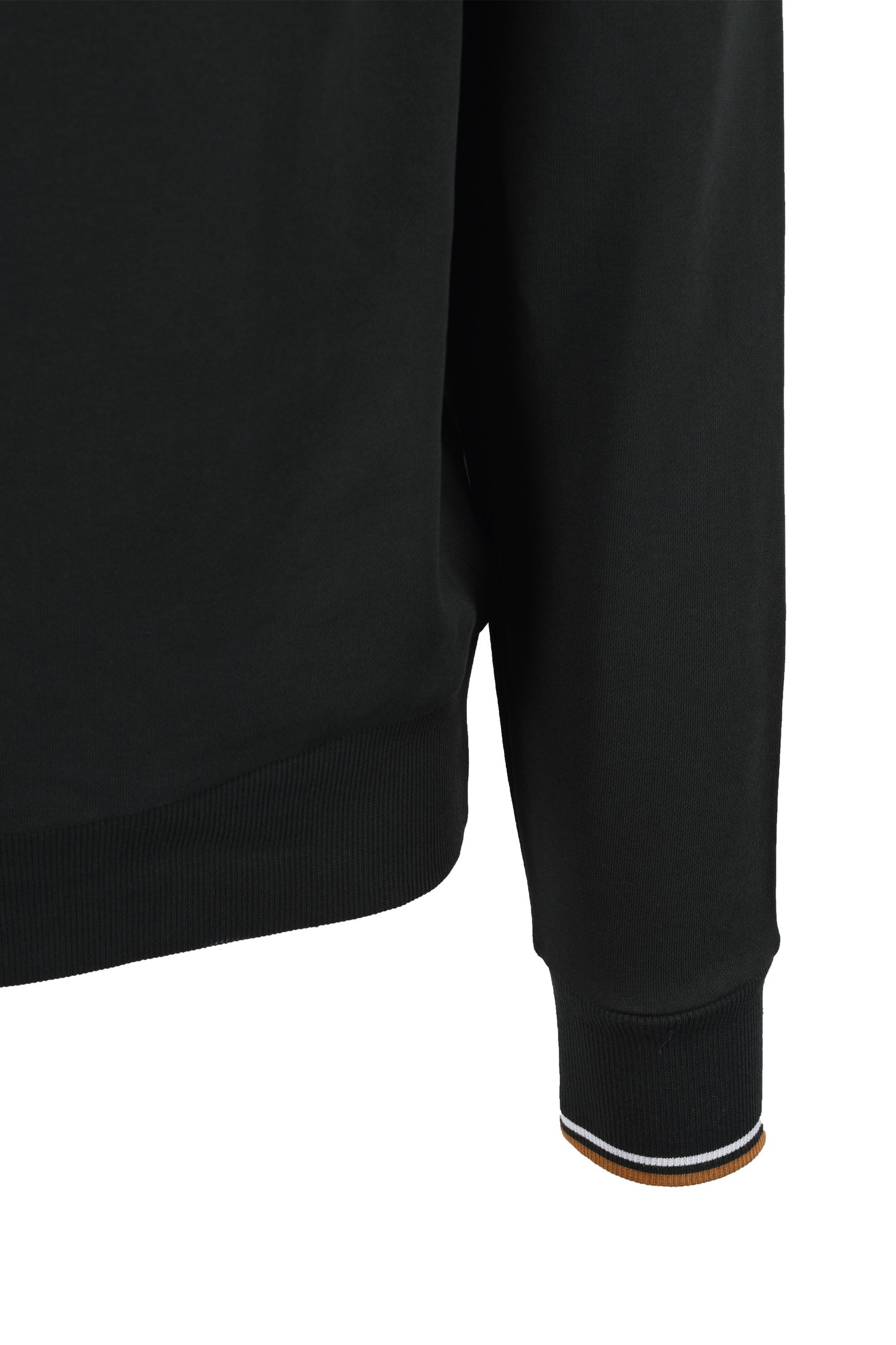 FRED PERRY HALF ZIP SWEATSHIRT NIGHT GREEN/ DUSKY BLUE/ DARK Fred Perry Michael Stewart Menswear  Sweatshirts & Hoodies