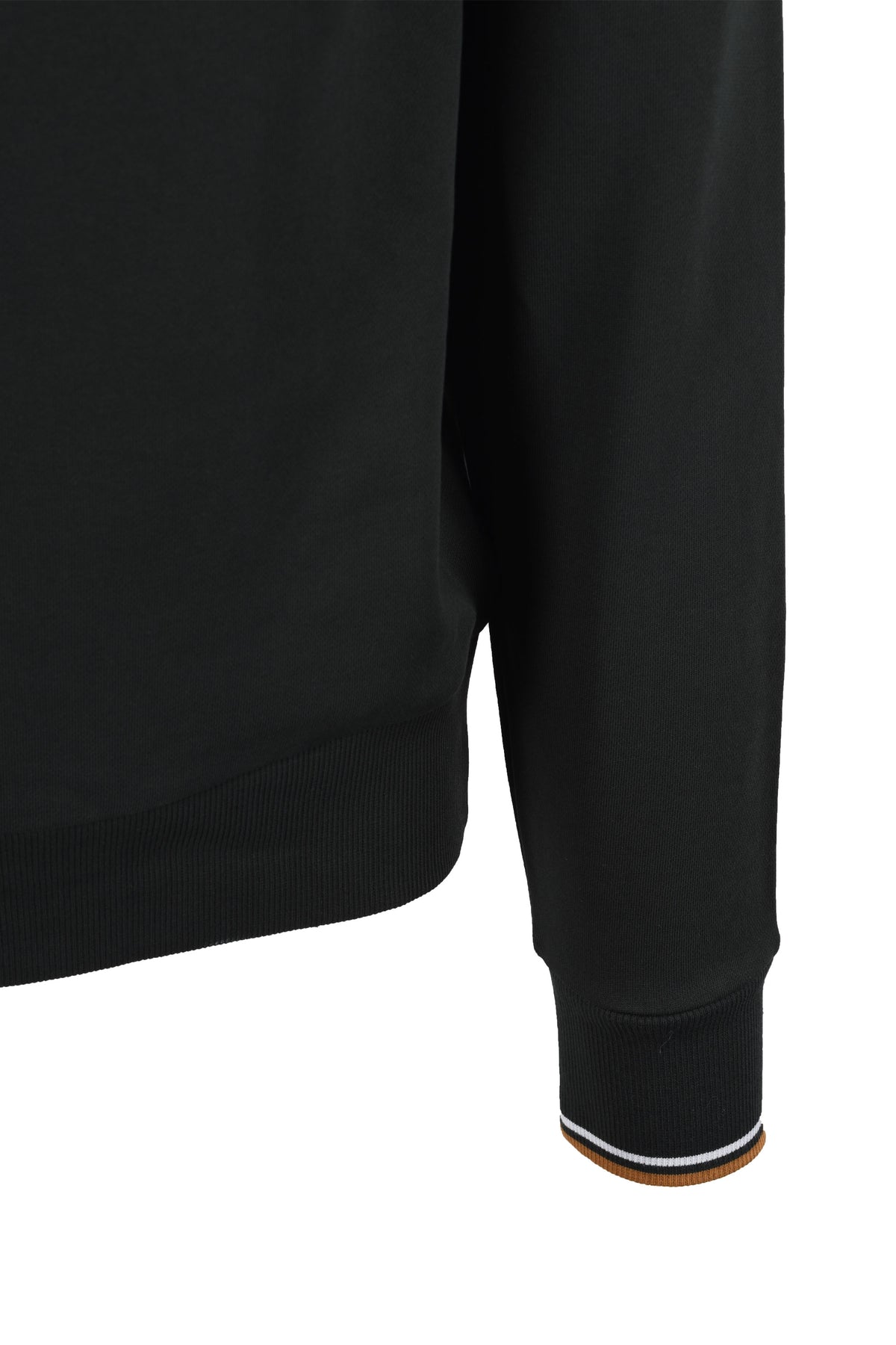 FRED PERRY HALF ZIP SWEATSHIRT NIGHT GREEN/ DUSKY BLUE/ DARK Fred Perry Michael Stewart Menswear  Sweatshirts & Hoodies